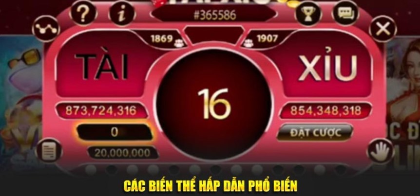 Các cửa cược trong game Tài Xỉu