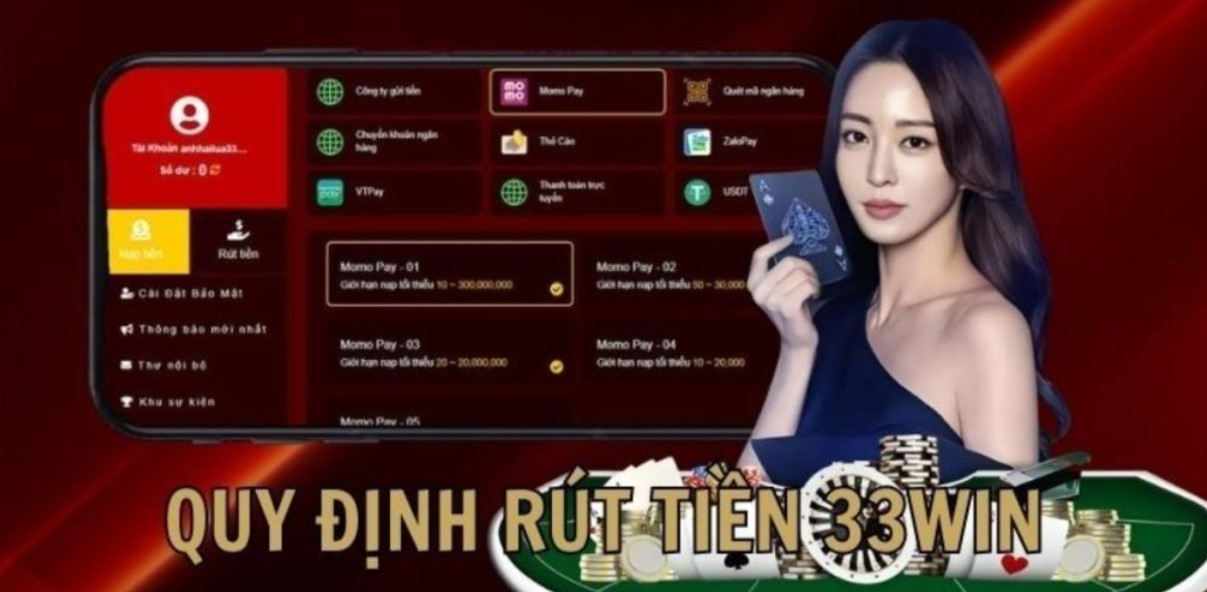 Những lưu ý quan trọng newbie nên biết khi rút tiền 33WIN